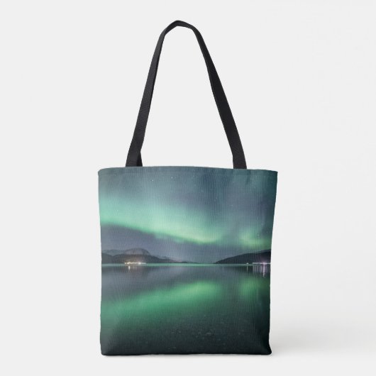 Nordlichter Norwegen Tasche (Rückseite)