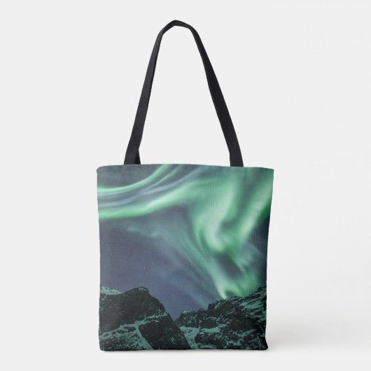 Nordlichter Norwegen Tasche (Rückseite)