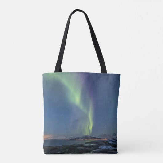 Nordlichter Norwegen Tasche (Rückseite)