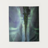 Nordlichter Norwegen Wandteppich (Vorderseite)