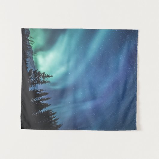 Nordlichter Norwegen Wandteppich (Vorderseite (Horizontal))