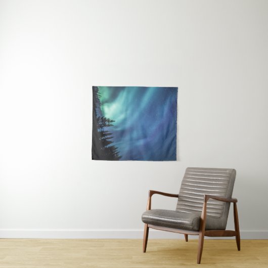 Nordlichter Norwegen Wandteppich (Beispiel (Horizontal))