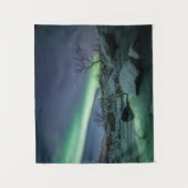 Nordlichter Norwegen Wandteppich (Vorderseite)