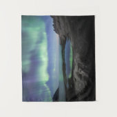 Nordlichter Norwegen Wandteppich (Vorderseite)