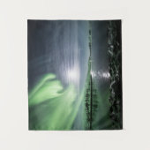 Nordlichter Norwegen Wandteppich (Vorderseite)