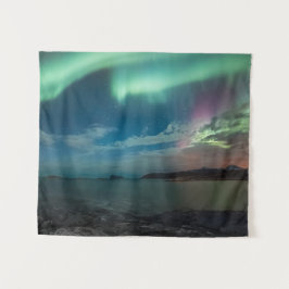 Nordlichter Norwegen Wandteppich
