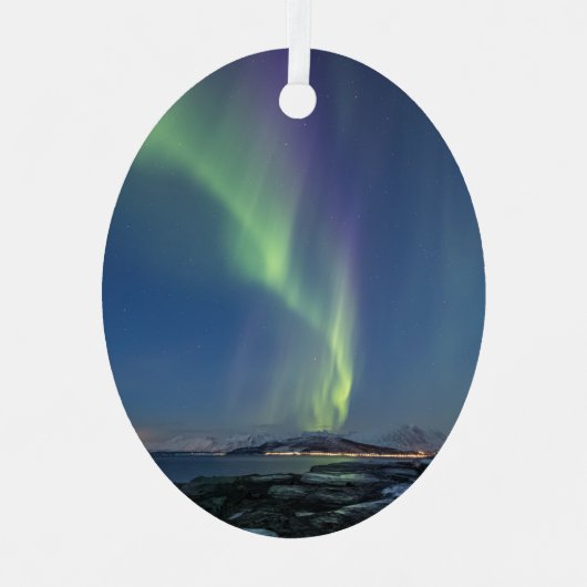 Nordlichter Ornament Aus Metall (Vorderseite)