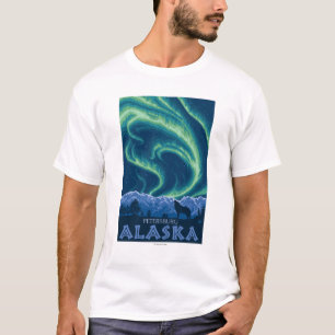 Nordlichter - Petersburg, Alaska T-Shirt