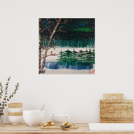 Nordlichter Poster (Küche)