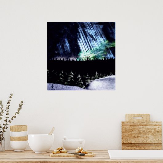 Nordlichter Poster (Küche)