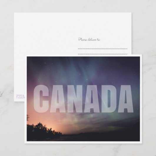 Nordlichter Postkarte (Vorne/Hinten)