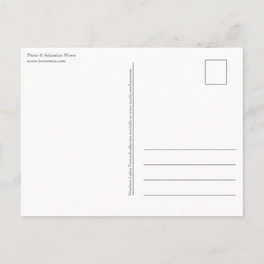 Nordlichter Postkarte (Rückseite)