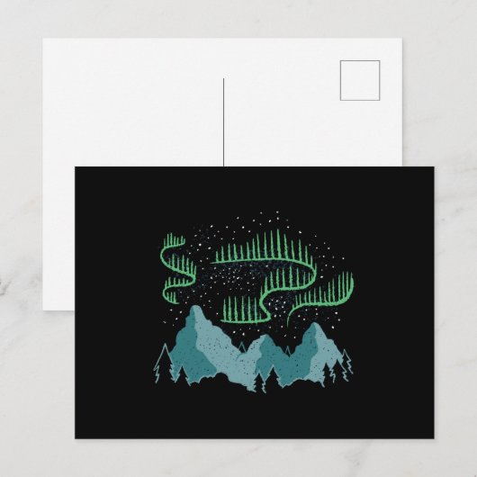 Nordlichter Postkarte (Vorne/Hinten)