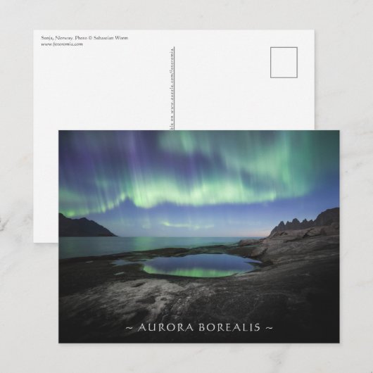 Nordlichter Postkarte (Vorne/Hinten)