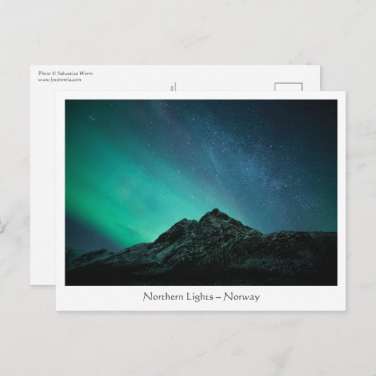 Nordlichter Postkarte (Vorne/Hinten)