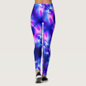 Nordlichter Rosa u. Blau - Leggings (Rückseite)
