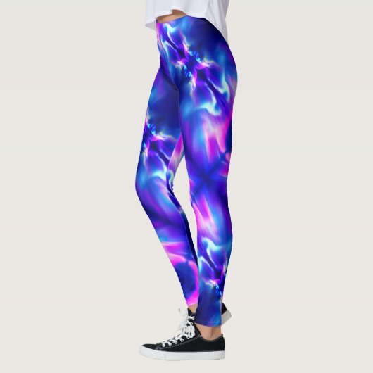Nordlichter Rosa u. Blau - Leggings (Links)