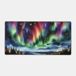 Nordlichter-Schreibtischunterlage Aurora Borealis Schreibtischunterlage