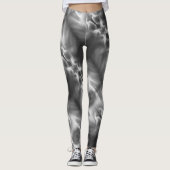 Nordlichter schwarz u. Weiß - Leggings (Vorderseite)
