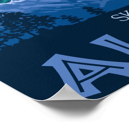 Nordlichter - Skagway, Alaska Poster (Ecke)