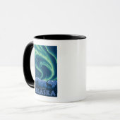 Nordlichter - Skagway, Alaska Tasse (Vorderseite Links)