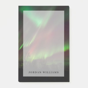 Nordlichter   Skandinavien, Island Post-it Klebezettel