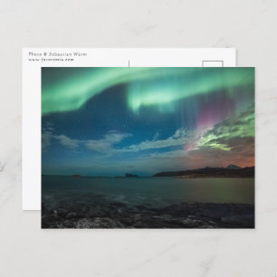 Nordlichter Sommarøy Postkarte