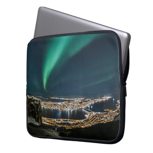 Nordlichter Tromso Laptopschutzhülle (Vorderseite Links)