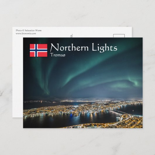 Nordlichter Tromso Postkarte (Vorne/Hinten)