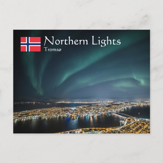 Nordlichter Tromso Postkarte (Vorderseite)