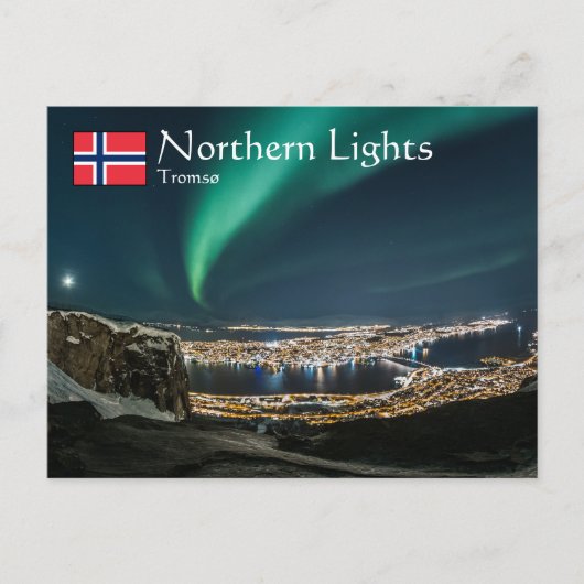 Nordlichter Tromso Postkarte (Vorderseite)