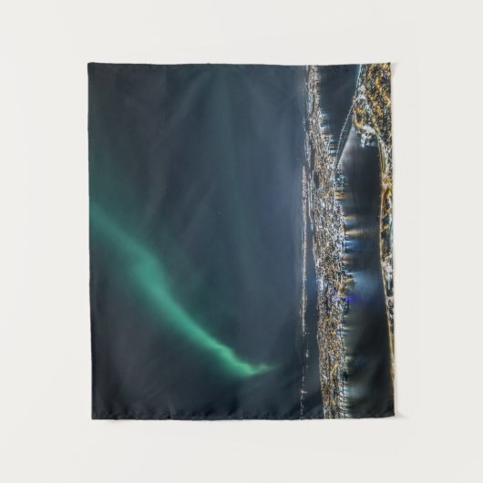 Nordlichter Tromso Wandteppich (Vorderseite)