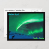 Nordlichter über Abisko Schweden Postkarte (Vorne/Hinten)