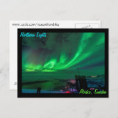 Nordlichter über Abisko Schweden Postkarte (Vorne/Hinten)