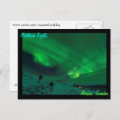 Nordlichter über Abisko Schweden Postkarte (Vorne/Hinten)