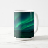 Nordlichter über stille Gewässer Kaffeetasse (VorderseiteRechts)