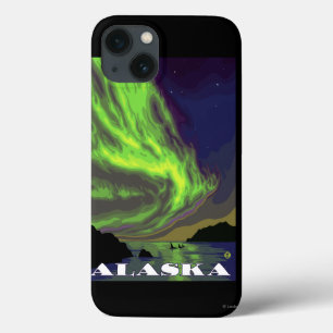 Nordlichter und Orcas-Vintage Reise Case-Mate iPhone Hülle