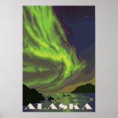 Nordlichter und Orcas - Yukon, Alaska Poster (Vorne)