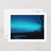 Nordlichter und Teich Postkarte (Vorne/Hinten)