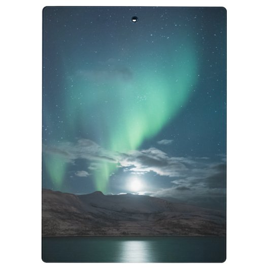 Nordlichter Vollmond Klemmbrett (Rückseite)