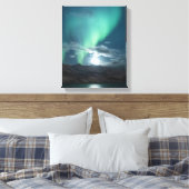 Nordlichter Vollmond Leinwanddruck (Insitu (Schlafzimmer))