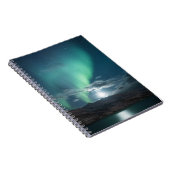 Nordlichter Vollmond Notizblock (Rechte Seite)