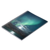 Nordlichter Vollmond Notizblock (Linke Seite)