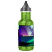 Nordlichter von Alaska Collage Edelstahlflasche (Links)