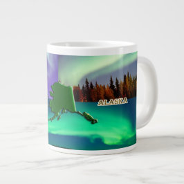 Nordlichter von Alaska Collage Jumbo-Tasse