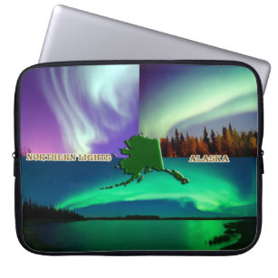 Nordlichter von Alaska Collage Laptopschutzhülle