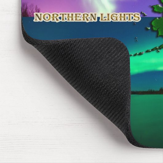 Nordlichter von Alaska Collage Mousepad (Ecke)