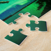 Nordlichter von Alaska Collage Puzzle (Seite)