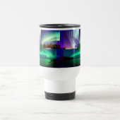 Nordlichter von Alaska Collage Reisebecher (Mittel)