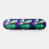 Nordlichter von Alaska Collage Skateboard (Horizontal)